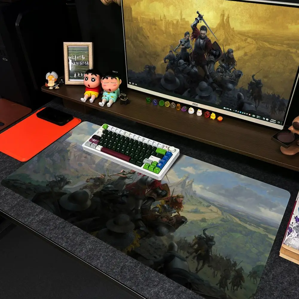 Kingdom Come Deliverance II Mouse Pad Xxl Computer Large Size Mousepad Non-slip Game Keyboard Mausepad 90x40cm Design HD Deskmat