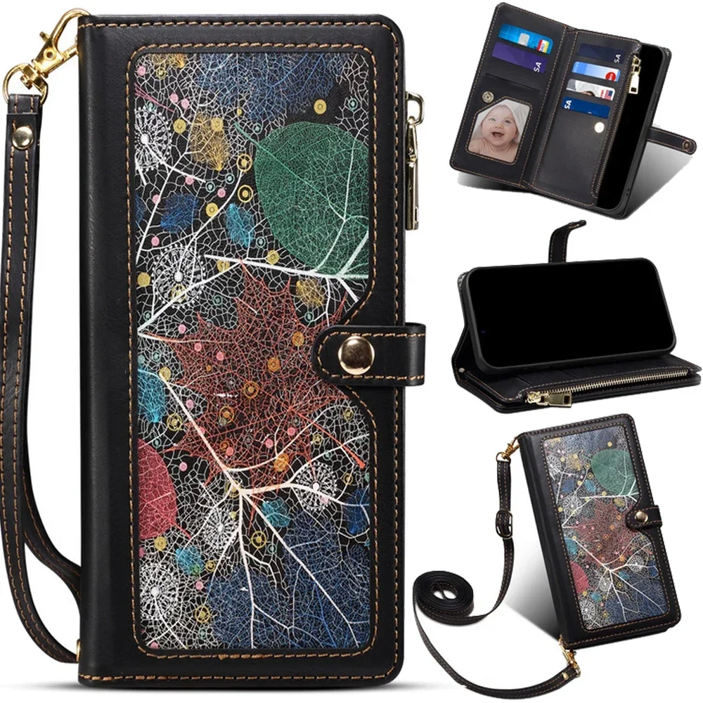 

Flip Case For Poco X7 5G Crossbody Zipper Wallet Leather RFID Funda For Xiaomi Poco X7 Luxury Cover Mi Phone X7 X 7 Etui Shell