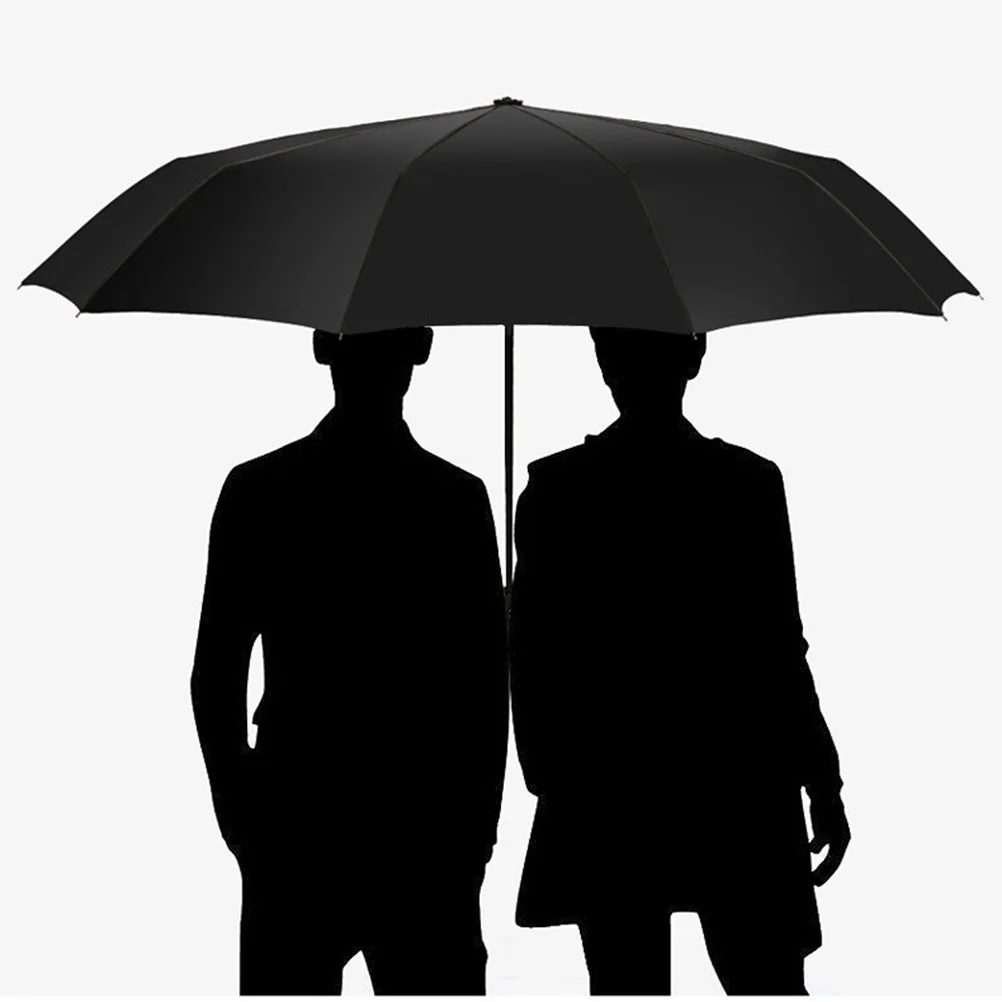 

Reinforced Double Automatic Umbrella 10 Bone Windproof Rain Parasol For Men Women Sun Protection Heavy Duty Lightweight