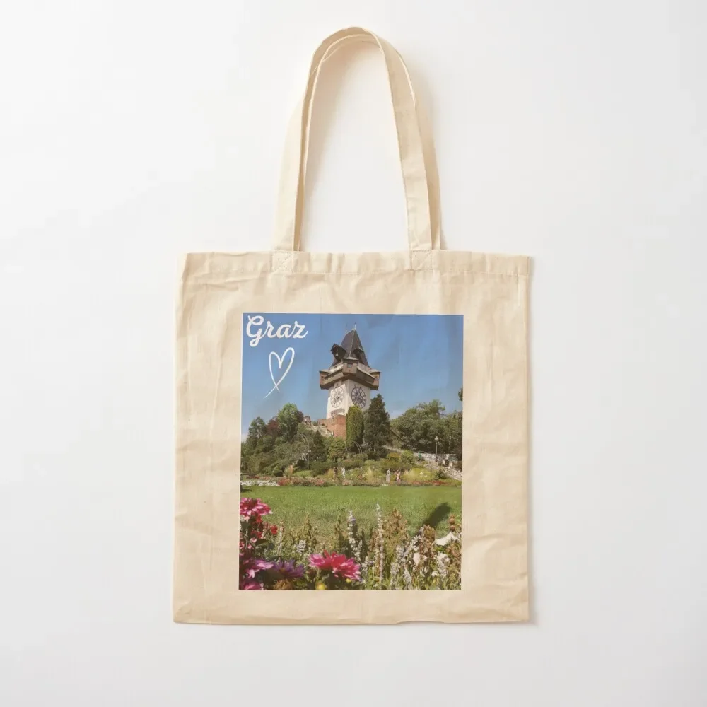 

Greetings from Schlossberg in Graz Tote Bag tote bags aesthetic personalized tote foldable reusable