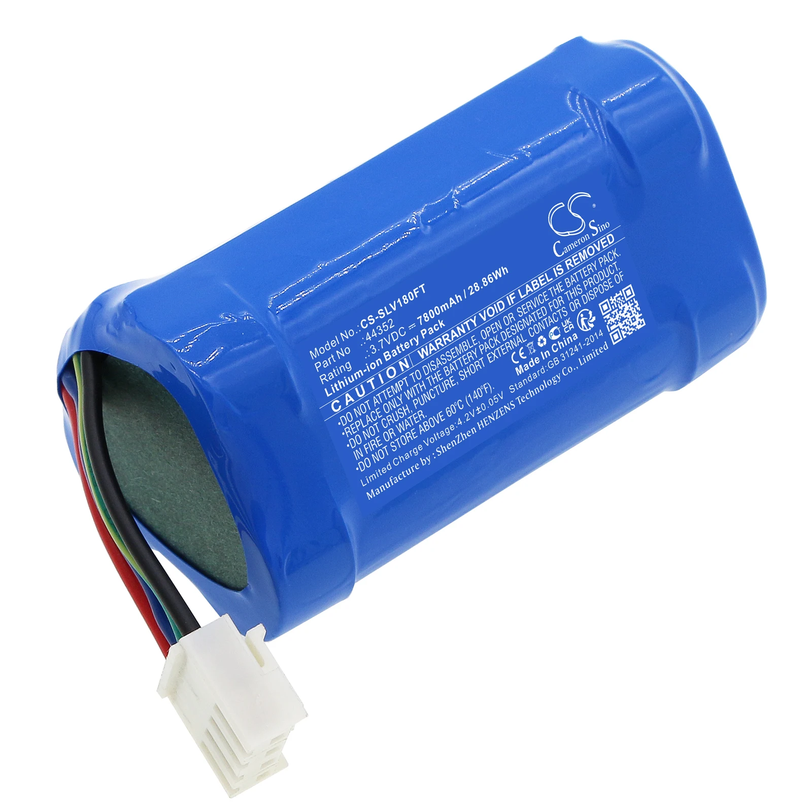 

Battery for Vulcan 180 HAZ LO PN: 44352 7800mAh / 28.86Wh