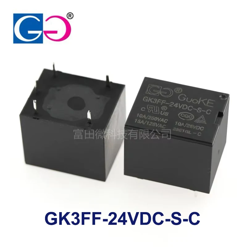 10Pcs New Original GK3FF -5VDC-S-C GK3FF-12VDC-S-C GK3FF-24VDC-S-C -A 4PIN 5PIN 10A Compatible HF3FF 5V 12V 24V Power Relay