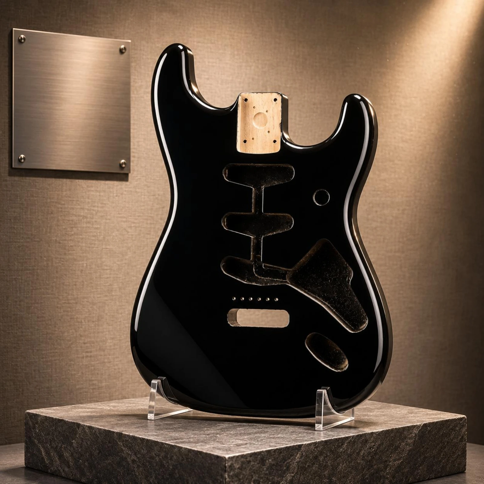 S-styleStyle Guitar Body SSS Routing Paulownia Wood Guitar Body Musical Instrument Part Four-Bolt Neck Pocket