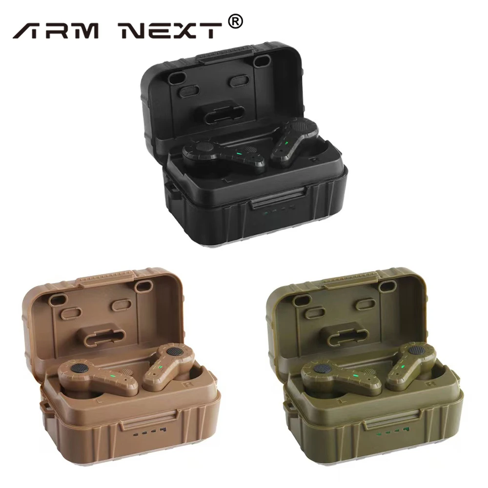 ARM NEXT-Bouchons d'oreille électroniques anti-bruit NRR27db, casque antibruit pour la chasse, le tir, cache-oreilles, mode extérieur et intérieur