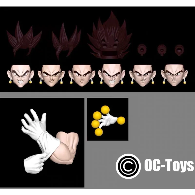 In Magazzino Oc-Toys Dragon Ball Shf Super Saiyan Vegetto Son Goku Vegeta Potara Teste Accessori Anime Action Figure Regali Giocattoli