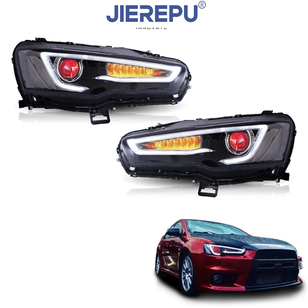 

LED Headlights For 2008-2017 Mitsubishi Lancer EVO X Dual Beam Demon Eyes Auto Headlights Accessories