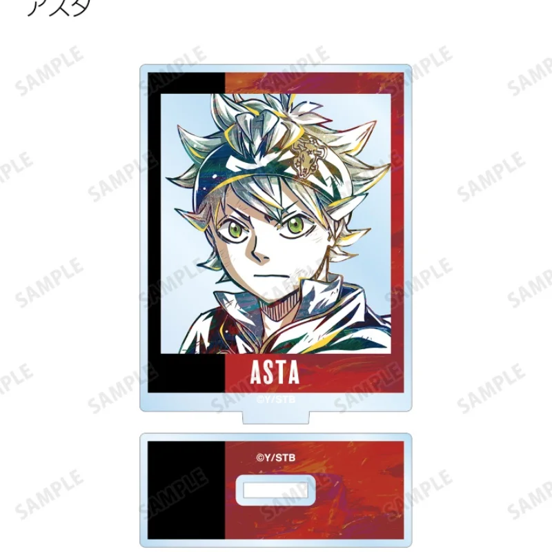 Anime Black Clover Asta Yuno rectangle Acrylic Figure Stand Model Plate Keychains Desktop Ornament Festivals Gifts view 2