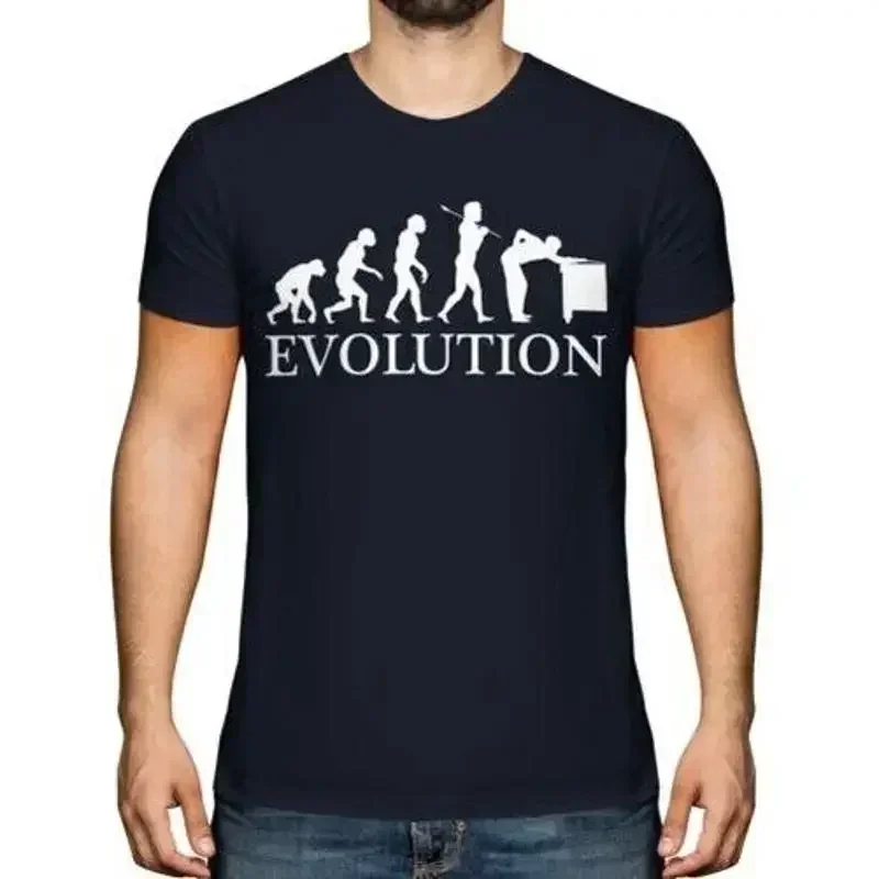 Evolution Of Men's Snooker Player T-Shirt Gift Splint Spheres