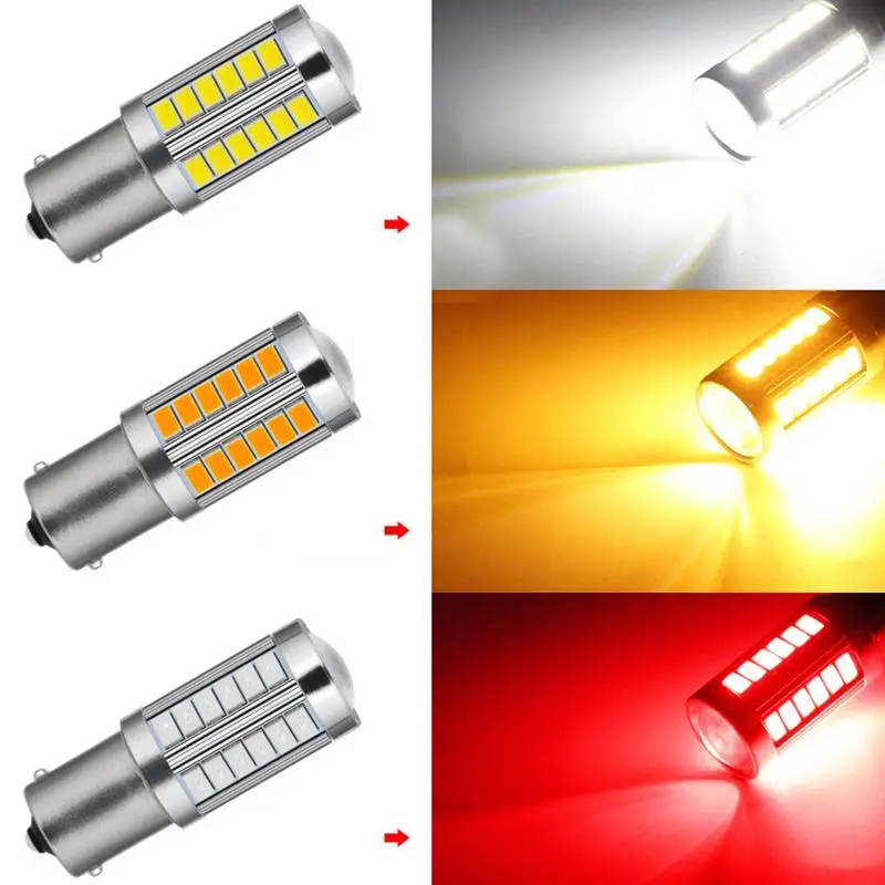 Car Signal Lamp Turn Signal Light Led Bulb 1157 1156 5730 5630 33SMD T20 Turn Vehicle Highlight Led Brake Light Auto Accessories