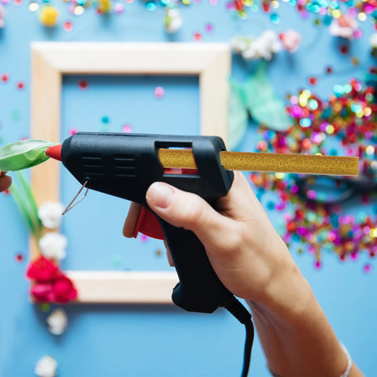 

36Pcs Hot Melt Glue Stick Colored Adhesive DIY Craft Supplies for Home Decor Repair Strong Melting Fast Easy Use Crafting Tool