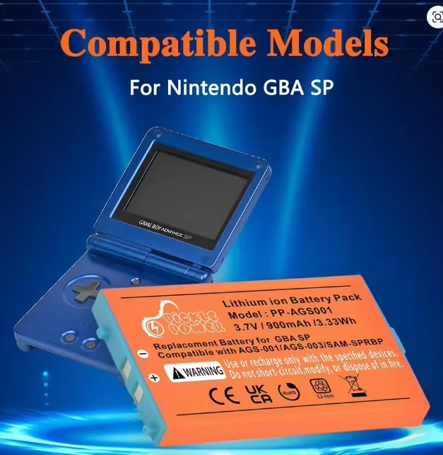 Batteries Compatible with Nintendo Gameboy Advance SP