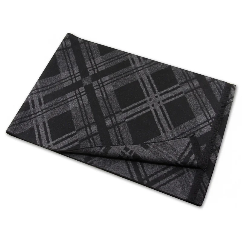 

New classic Autumn Winter Fashion Cashmere Plaid Design Scarf Men Women Warm Thickening Shawl Neckerchief Scarves Bufanda Tassel