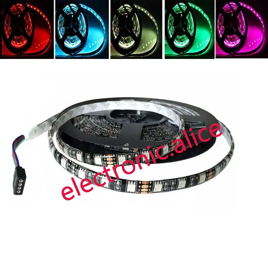 

5050 RGB Flexible LED Strip light 60LEDs/m 12V 0.5/1/2/3/4/5m Non-waterproof/Waterproof Home KTV Bar Holiday Decro LED Tape Lamp