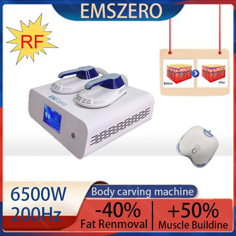 

2025 Portable EMS Fat Reducing Machine 6500W 15 Tesla EMSZERO RF Fat Removing Muscle Training Machine Non Invasive