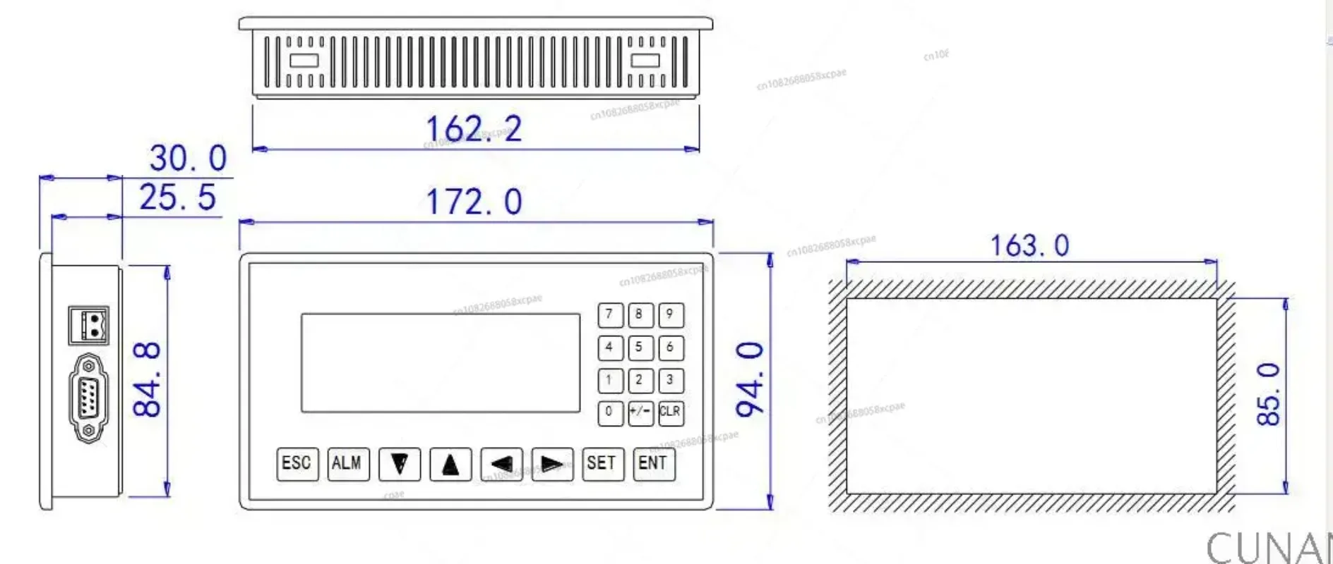 Temperature Acquisition of PT100 Thermocouple by PLC Op320 Integrator AL2N-24M4x2x