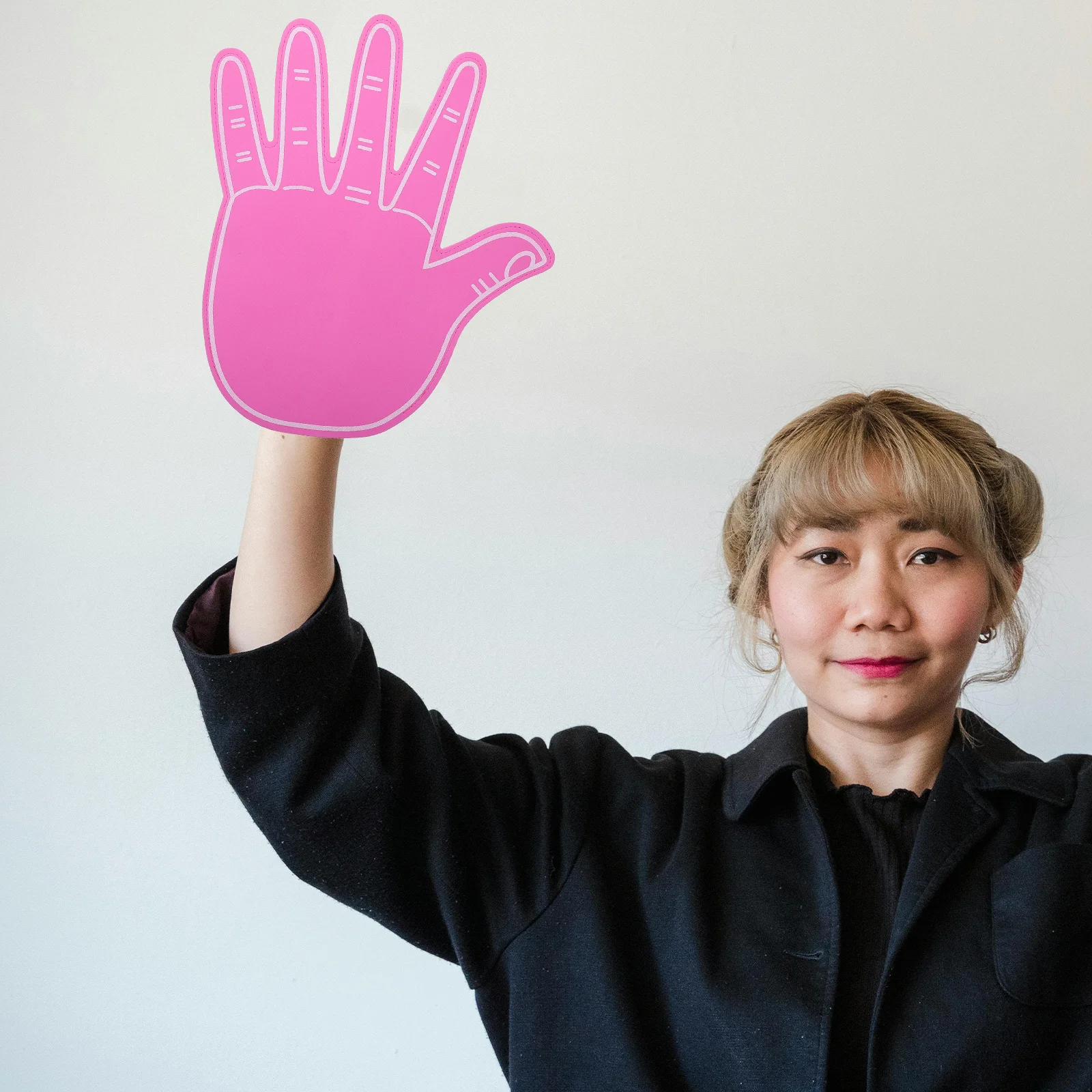 

Cheerleading Foam Hands Pom Poms Gloves for Football Fans Craft Atmosphere Props Eva Sponge Fan Fingers Party Event Supplies