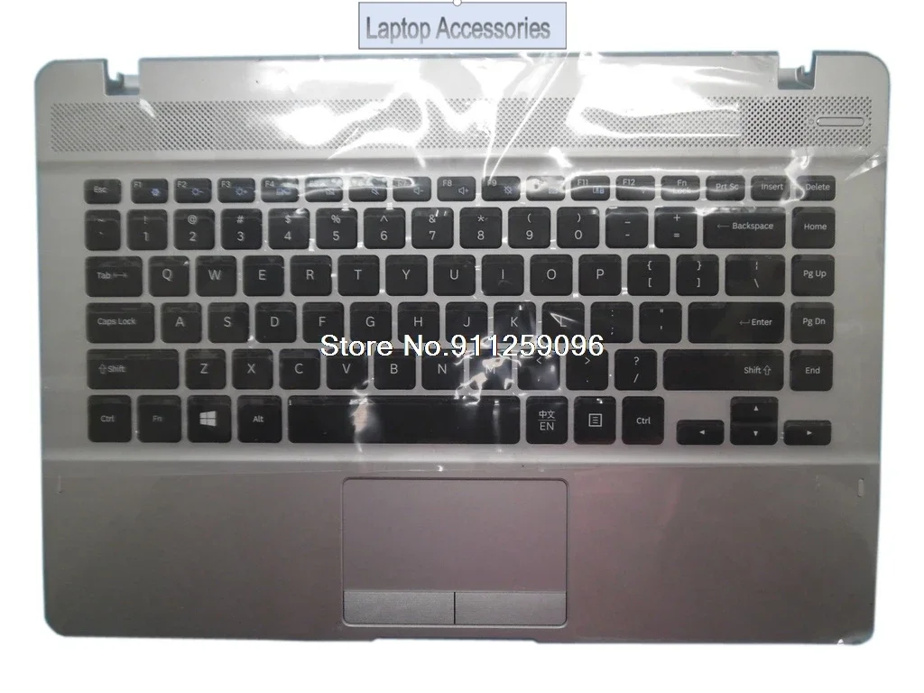 HJ Laptop PalmRest&keyboard For Samsung NP370E4K 370E4K English US BA98-00391L 9Z.NAQSN.21C Upper Case Cover