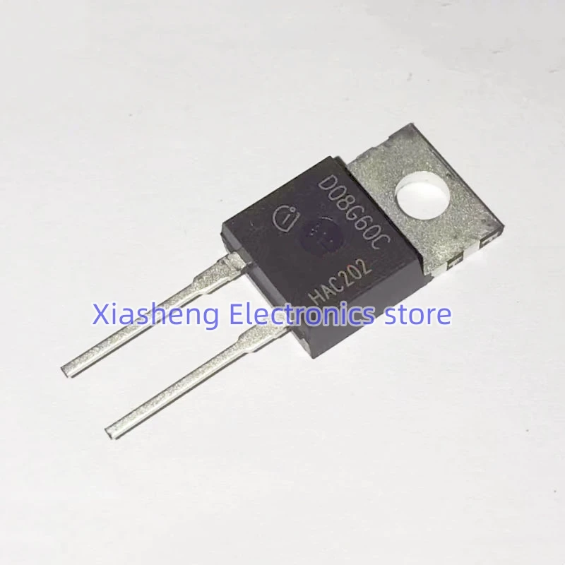 

New Original 10Pcs D08G60C IDH08SG60C TO-220 600V 8A Silicon Carbide Schottky Diode Good Quality