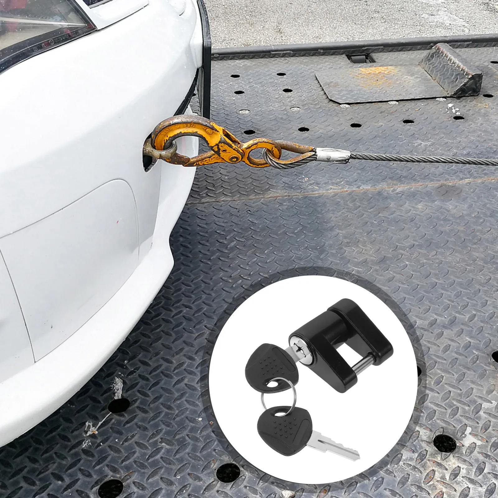 

Trailer Coupler Lock 1 4 Inch Small Portable Copper Plated Ball Cover Trailer Tongue Lock for Rv Truck Tongue Locks for Rv