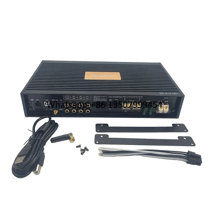 Class AB+Class D DSP Amplifier Car DSP AMP 6CH Input 10CH Output 31EQ Band Built-in Car Dsp Audio Processor