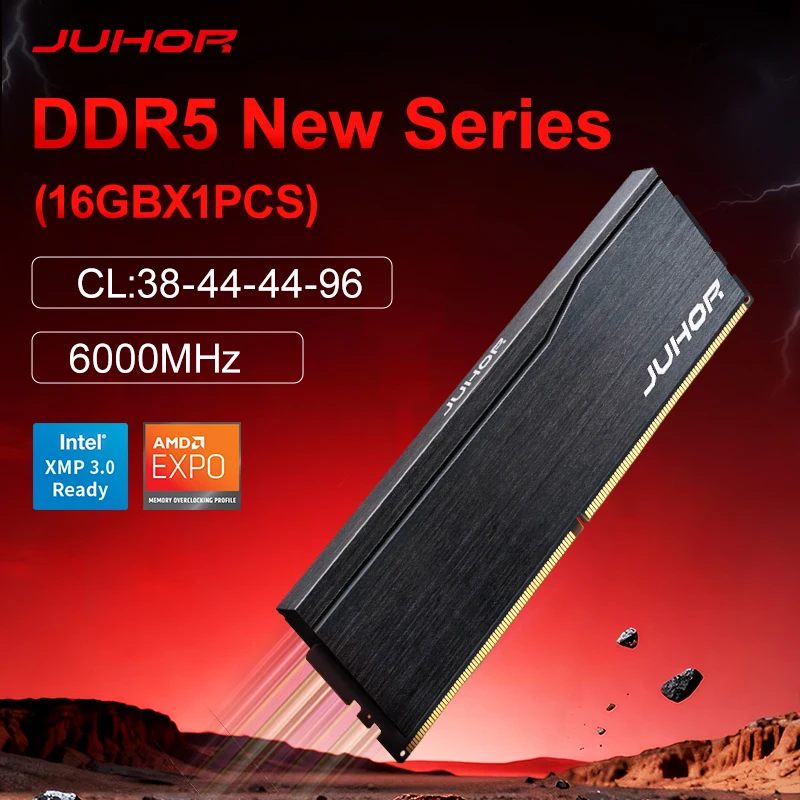 JUHOR Memory DDR5 16GB 6000MHz High Performance CL38 Desktop Computer Memoria Ram