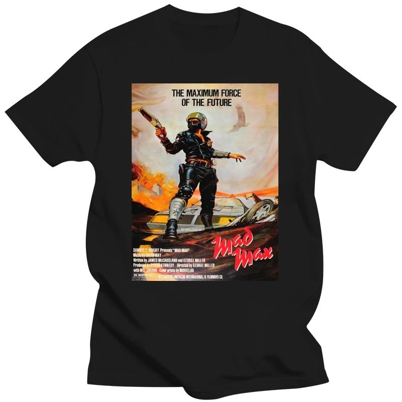 Mad Max Film Poster 70S Action Retro T Shirt 958 Loose Plus Size Tee Shirt