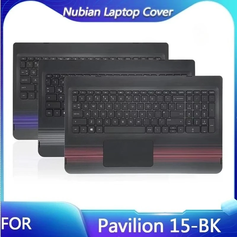 

Новинка для Pavilion 15-BK TPN-W114, ноутбук, подставка для рук, клавиатура, сенсорная панель, американская клавиатура в сборе, без подсветки