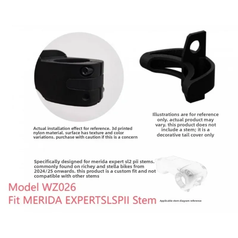 Coverstem Stem Cover for FSA NS SMR OS185 MERIDA EXPERT SL SP II Stem on Reacto Scultura Bikes