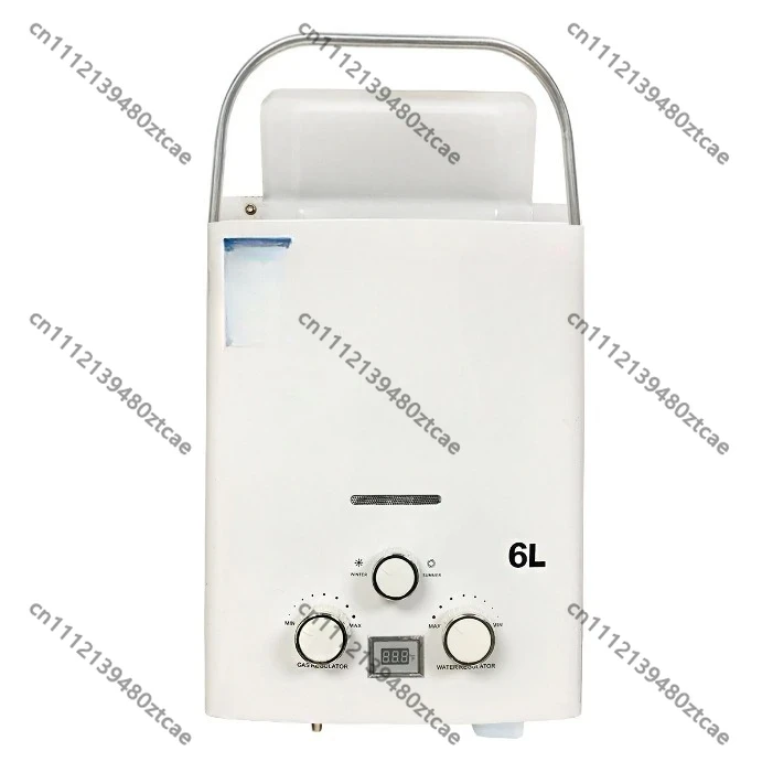 6L Portable Outdoor Water Heater, Instant Heating Device for Camping RV Travel Outdoor Shower Washing Use