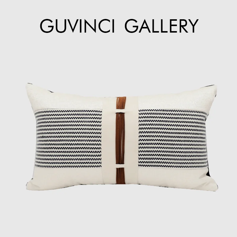 

GUVINCI Bohemia Decorative Lumbar Pillowcase 30x50cm Unique Design Handmade Cushion Cover For Bed Couch Outdoor Decor Guest Room