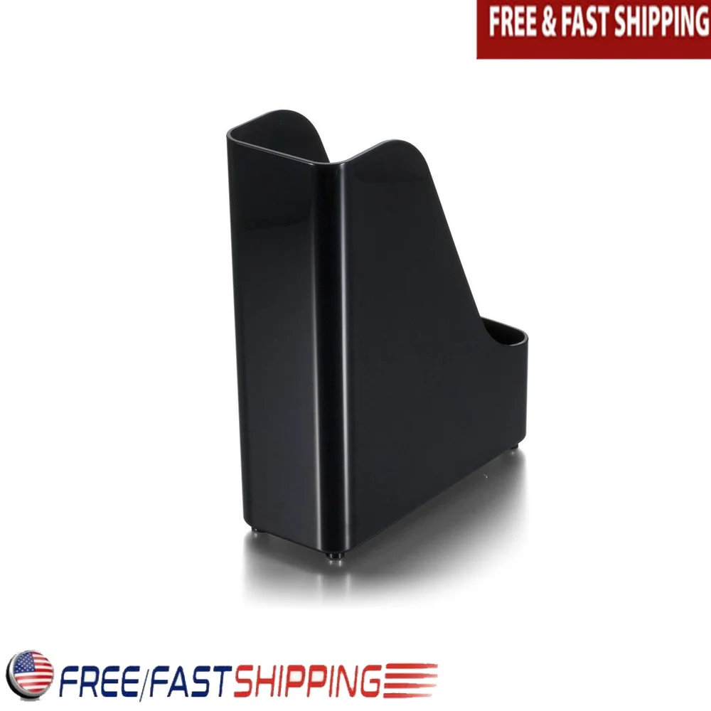 

Heavyweight Magazine File Organizer Durable Non-skid Base Home Office Storage 4 x 9.5 x 11.5 Inch Greater Capacity