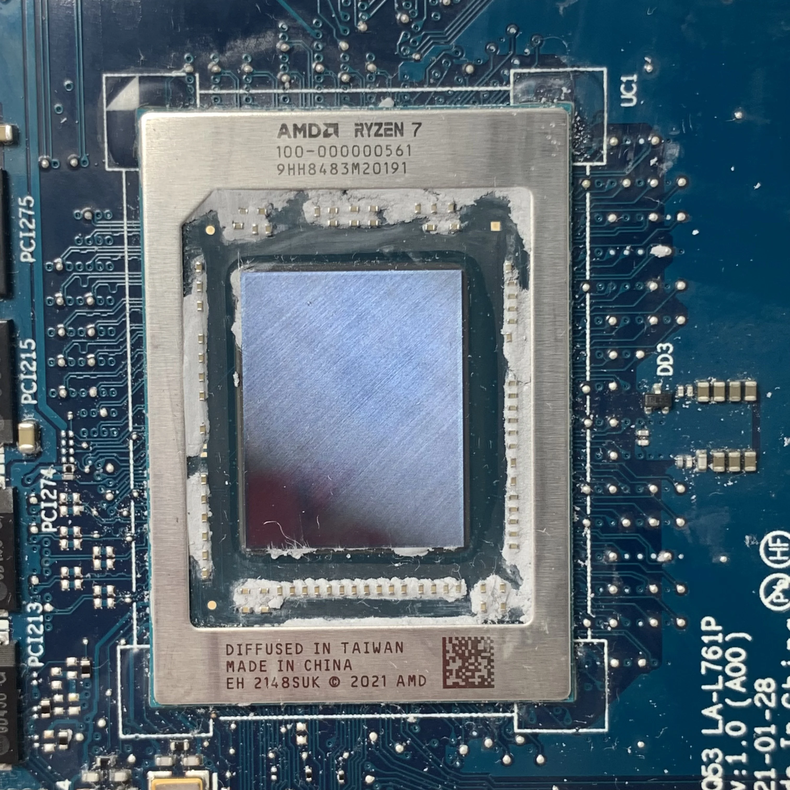 0R5XW9 R5XW9 CN-0R5XW9 HDQ53 LA-L761P Per DELL M17 R5 Scheda Madre Del Computer Portatile W/Ryzen 7 6800H CPU GN20-E6-A1 RTX3070TI Testato Al 100% OK