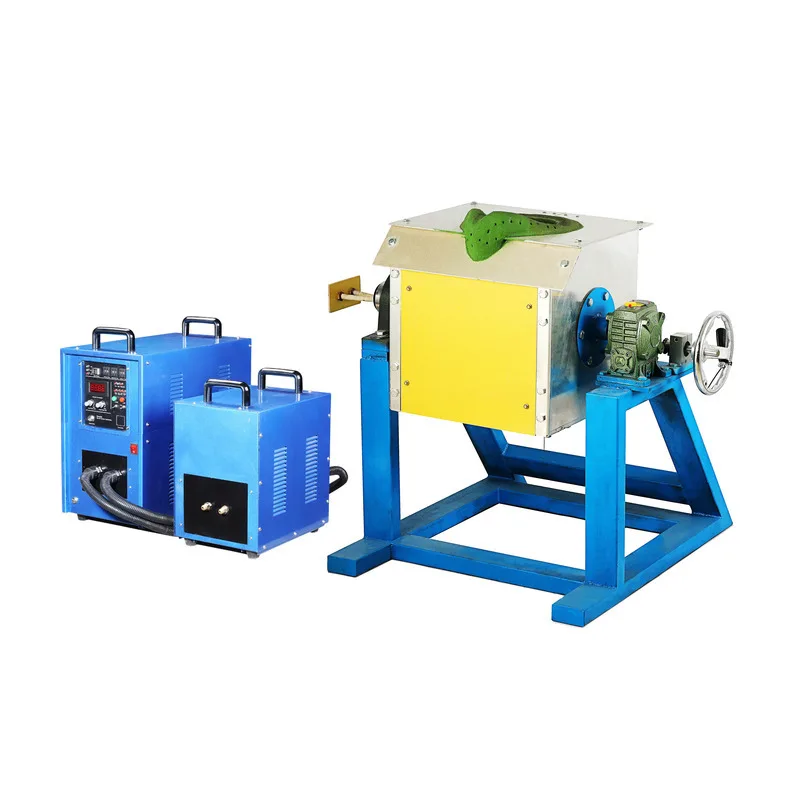 

100Kg Medium Frequency Induction Metal Furnace Scrap Aluminum Iron Melting Equipment