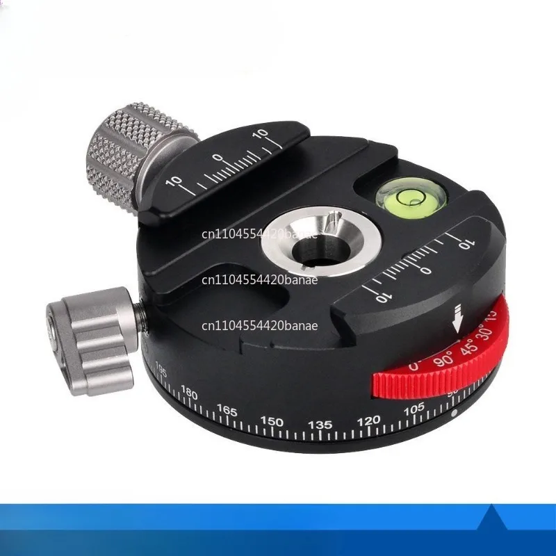 Panoramic 360-degree rotating clip seat five-speed indexing RRS gimbal splicing blind photography