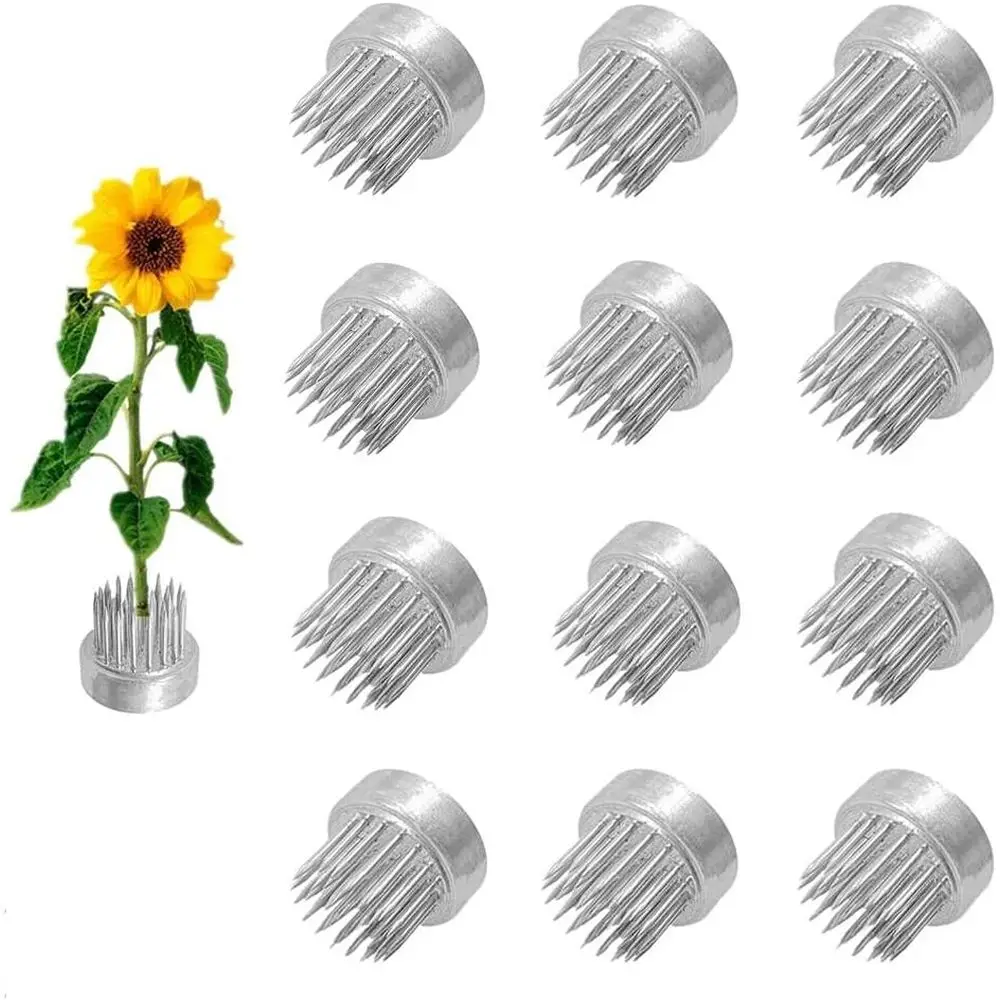 

Набор из 12 мини-держателей для цветов, из нержавеющей стали, для икебаны или небольших ваз