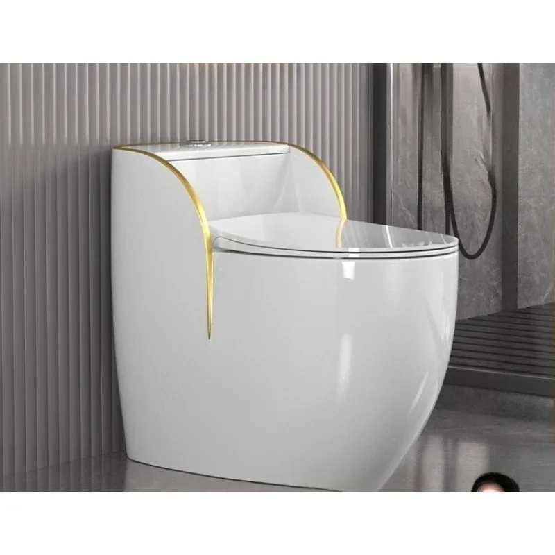 

X New household toilet, anti-clogging small apartment silent siphon toilet