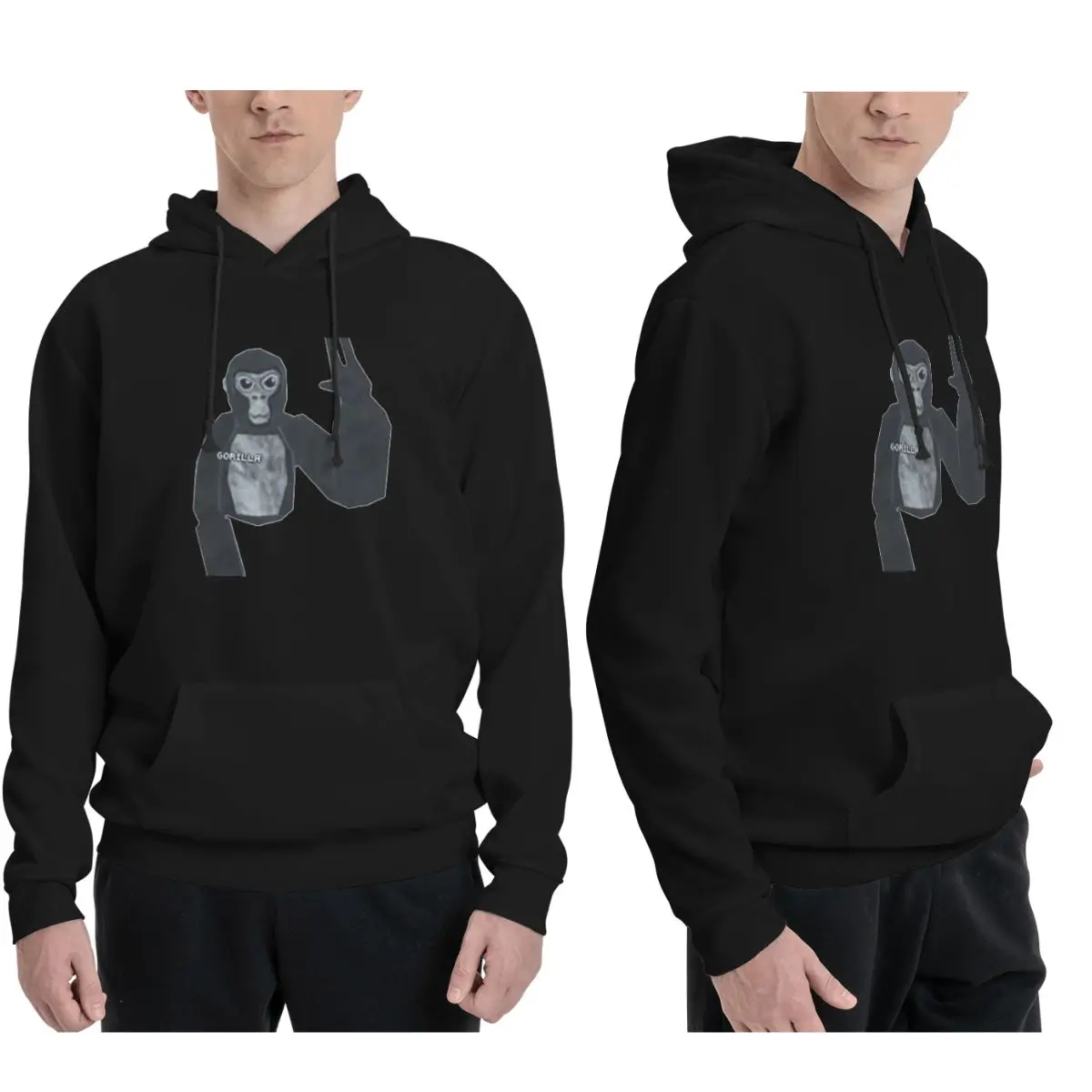 Gorilla Tag Mono sudaderas con capucha hombres mujeres Casual pulóver sudaderas Hip Hop ropa de manga larga Otoño Invierno