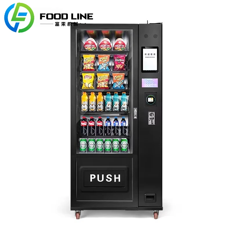 

FL Индивидуальный высококачественный торговый автомат для замороженных продуктов для замороженных продуктов с лифтом Бесштоковый торговый автомат