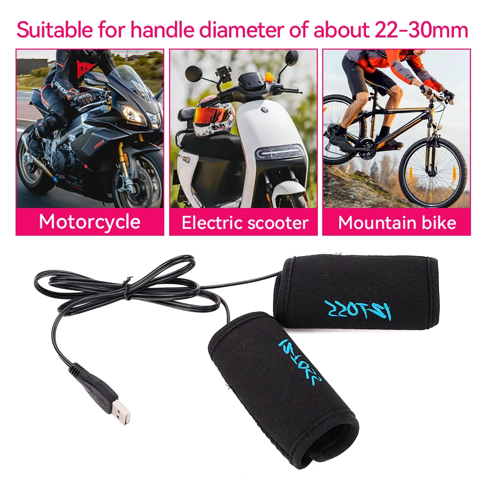 Universal Motorcycle Heating Handle Sleeve For Winter Electric Motorcycles Heating Handle MP2005 USB No Modification Required