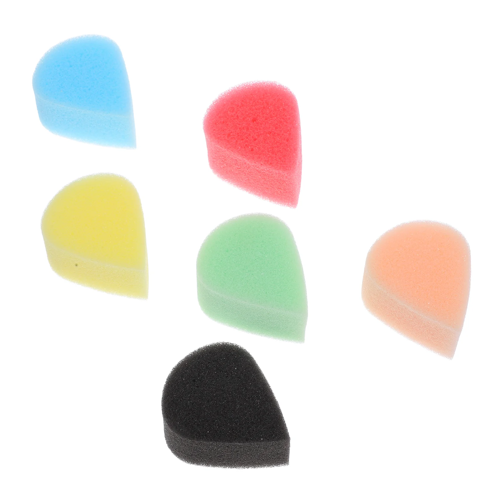 Face Painting Sponges 6 Colors Waterdrop Shape Kids Class Tools Makeup Sponge Set OPP Bag Storage Childrens