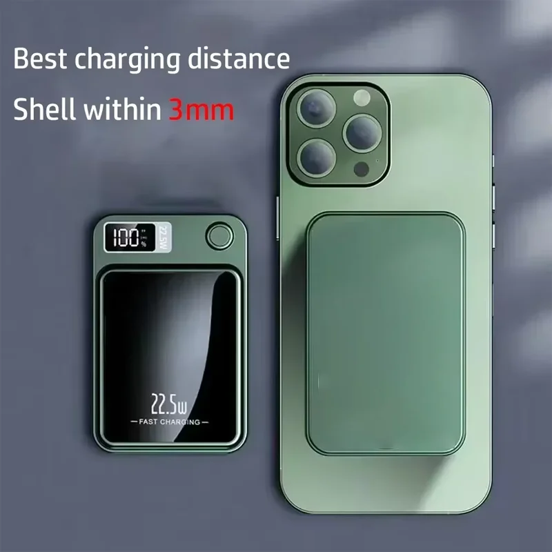 Lenovo 2027 200000mAh Wireless Magnetic PowerBank For Magsafe Portable Fast Charger Mobile BatteryPack For Xiaomi iphone Samsung