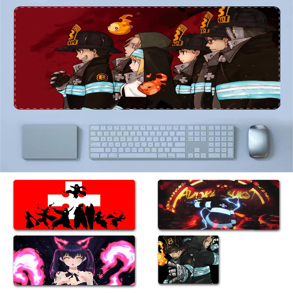 

Fire Force New Arrivals large gaming mousepad L XL XXL gamer mouse pad Size for Keyboards Mat Mousepad for boyfriend Gift