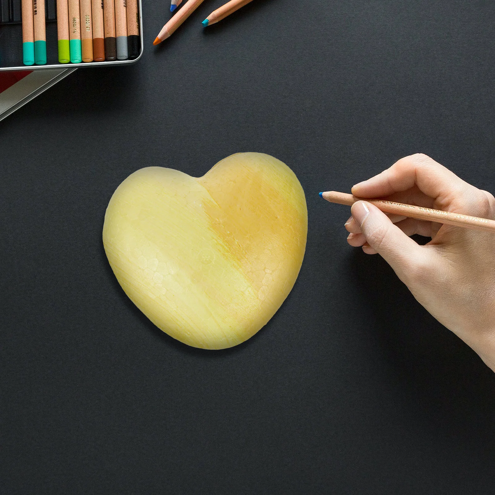 

10pcs 100Mm Solid Foam Heart Craft Diy Ornament For Wedding Valentine'S Day Party Decoration Supplies Foam Craft