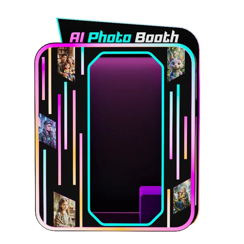 AI Magic Photo Booth Instant AI Portrait Studio Smart Selfie Vending Machine with SDK Cloud Integration Customized