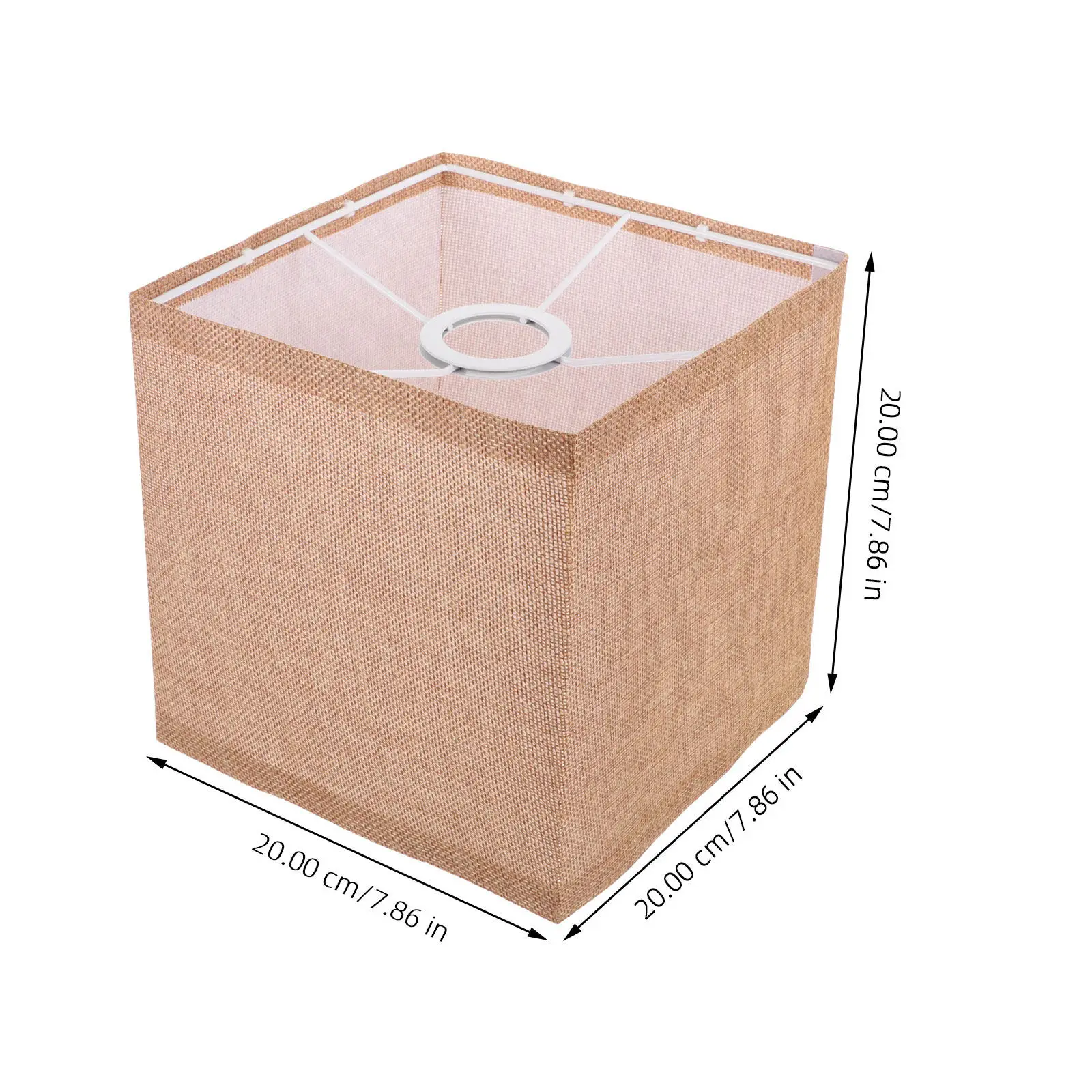 Cloth Lamp Shade Square Premium Fabric Replacement Table Lamp Shade E27 for Home Living Room Office Decoration