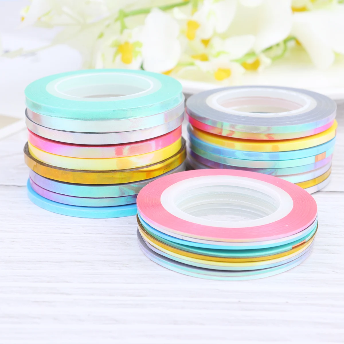 

27pcs Stickers Tape Line Decoration Tape Nail Art Sticker For Arts Striping H Toes False Nails Easy Apply Durable