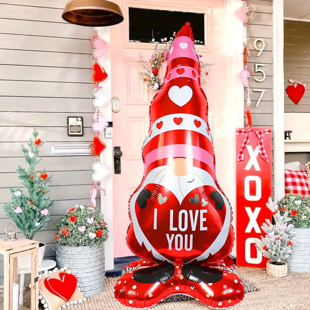 1 stehender Valentinstags-Ballon mit der Aufschrift „Ich liebe dich“, perfekt für Jahrestage, Heiratsanträge, Hochzeiten und romantische Dekorationen