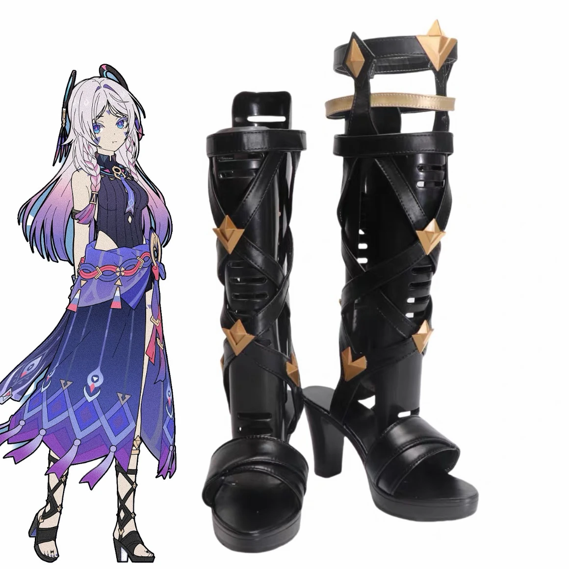 

Game Genshin Impact Citlali Cosplay Shoes Boots Halloween Costume Shoes