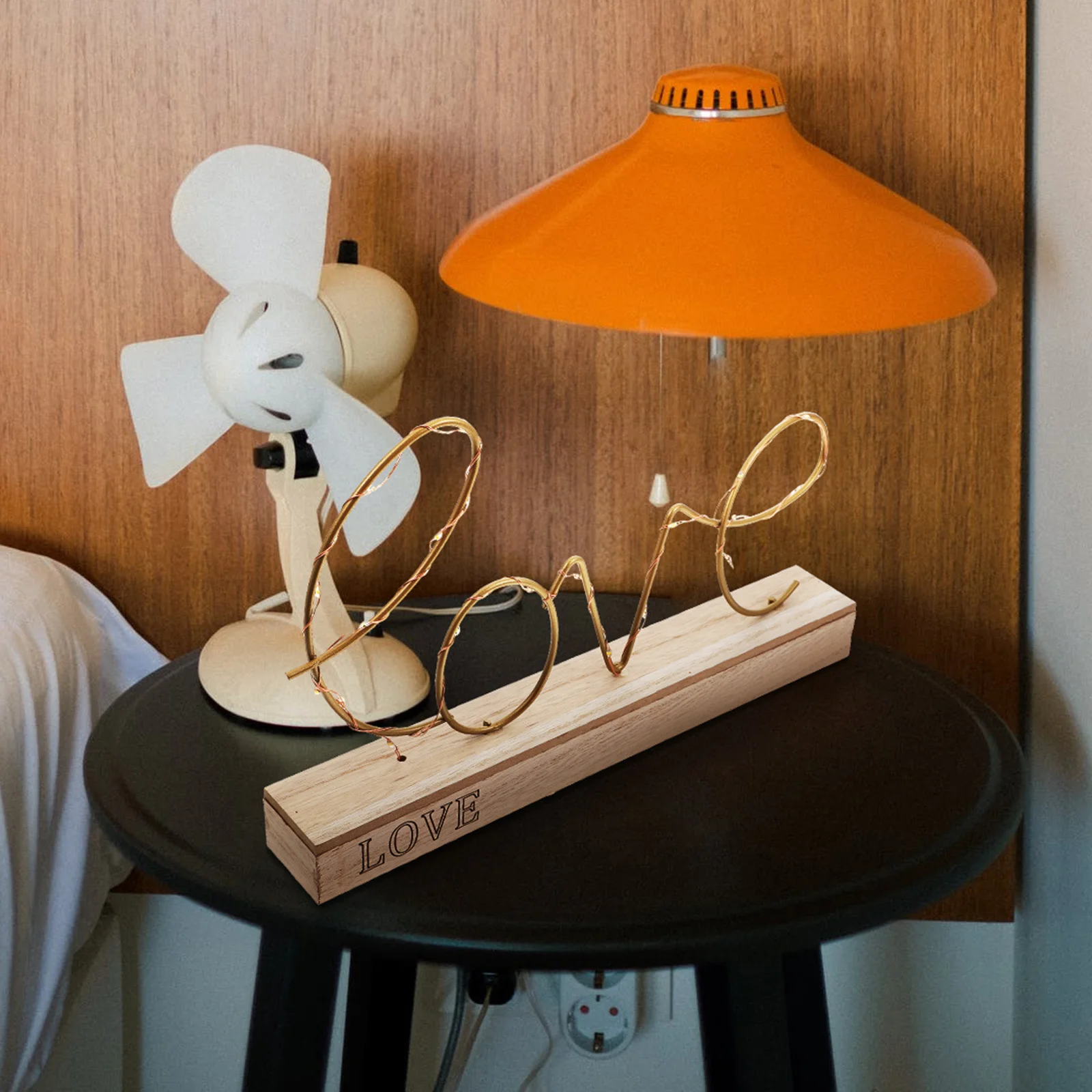 جو رومانسي ليلة مصباح الحديد الحرفية الأبجدية ضوء بالطاقة الزخرفية الجدول مصباح غرفة المعيشة غرفة نوم بار حديقة