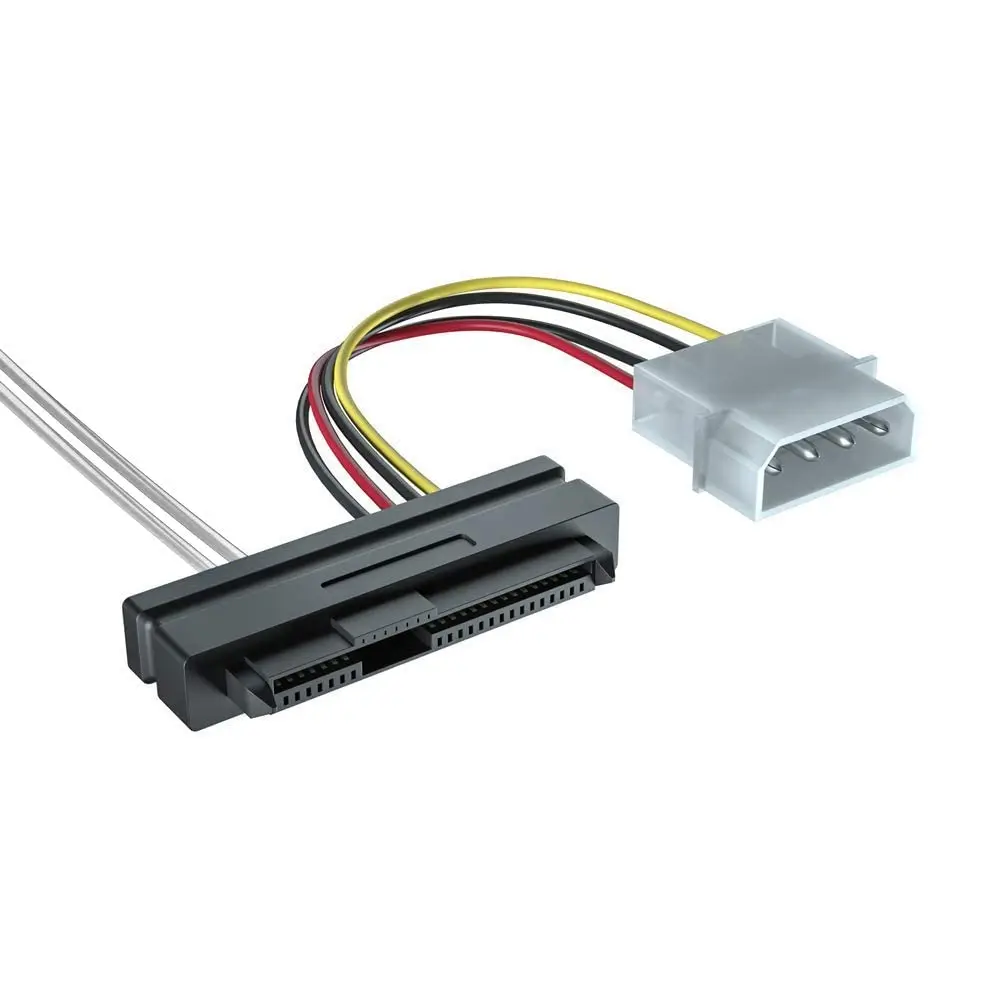 Internal Mini SAS HD SFF-8643 to 4xSFF-8482 Fan-Out SAS Cable with IDE Molex SATA Power for Raid Controller to Hard Drive,12Gb/s